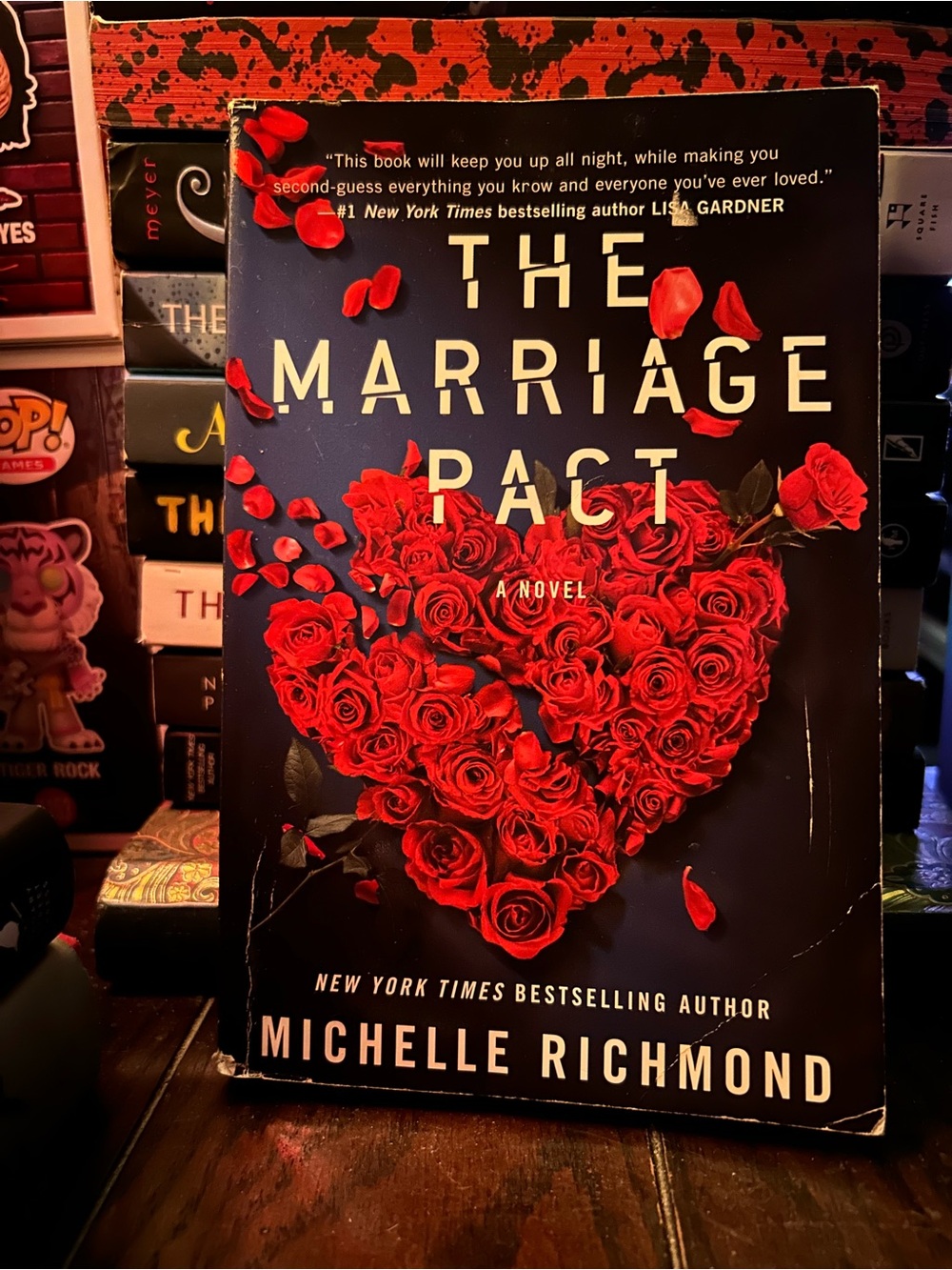 The Marriage Pact Paperback Book - Red Rose Heart Cover
